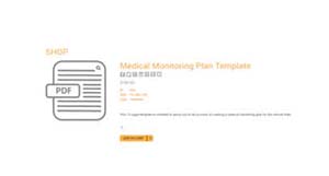 Medical monitoring plan template