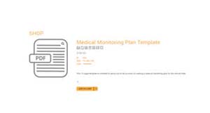 Medical Monitoring Plan Template